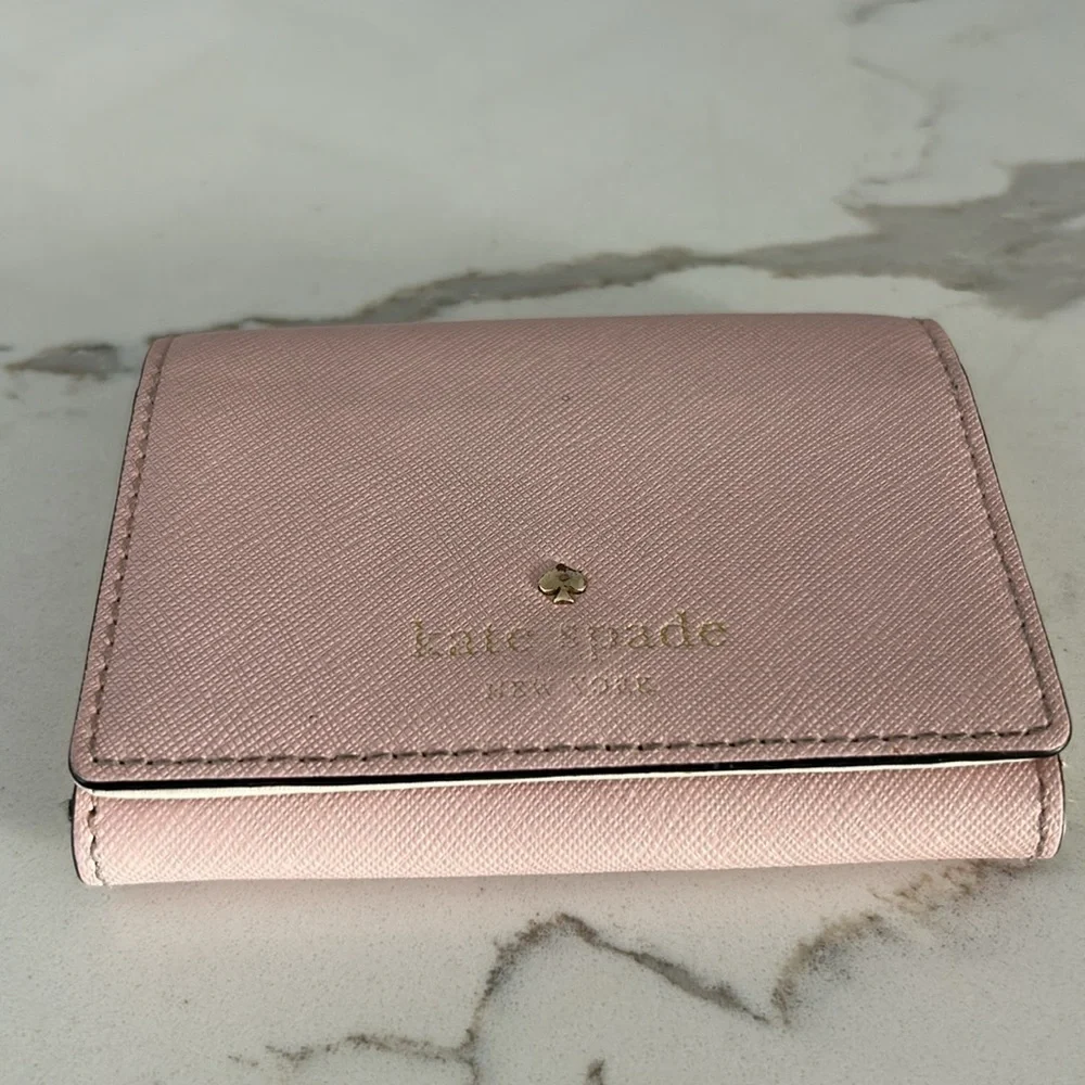 Kate Spade Mikas Pond Christine Light Pink Small Wallet Card Hokder